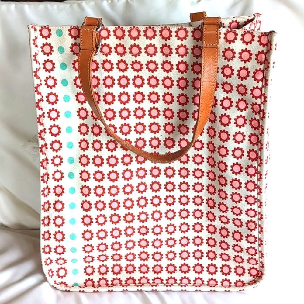 Orla Kiely Rare Floral Retro Canvas Tote
